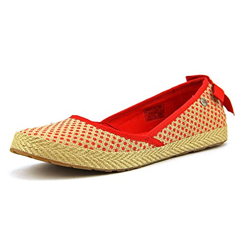 New UGG Women's Indah Burlap Dots Jute-Wrapped Flats