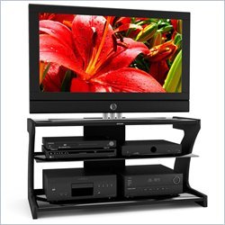 Sonax Sonoma Black Contemporary TV Stand for 37-48 Inch Flat Panel HD TVs