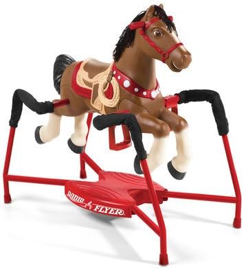 Radio Flyer Blaze Interactive Riding Horse, Brown Ride On Toy