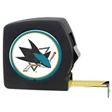 NHL San Jose Sharks 25' Black Tape Measure