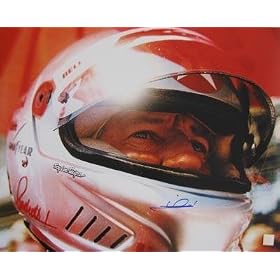 Mario Andretti - Helmet - Autographed 16x20 Photograph