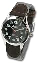Jeep Analogue Watch Black Dial Grey Brown Strap