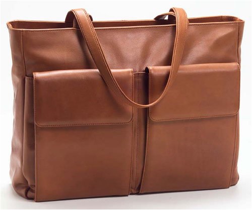 Clava 6012 Pocket Laptop Tote - Vachetta Black