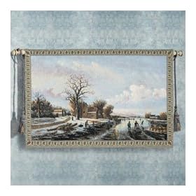 Winter Landscape Wall Hanging Tapestry