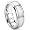 Cobalt XF Chrome 8MM Double Grooves Wedding Band Ring Sz 6.0 SN#737