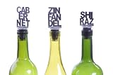 Oenophilia Varietal Stoppers, Set of 3 Assorted