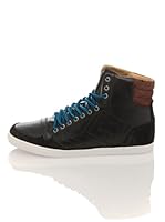 Hummel Zapatillas Slim. Stadil Palermo Alta (Negro/Marrón)
