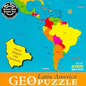 Geo Toys Latin America Puzzle for Learning