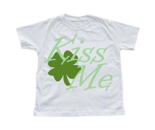 St Patricks Day Kiss Me White Toddler T-Shirt