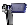 Sanyo Xacti VPC-CG10EX HD-Camcorder (SD/SDHC-Card, 5-fach opt. Zoom, 10 Megapixel, 7,6 cm (3 Zoll) Display) blau