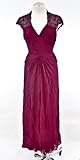 IMAGE OF Tadashi Red Pleated Sheath Gown