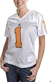 Tennessee Volunteers Women's -No. 1- White Fashion Football Jersey