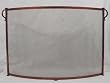 Woodfield Antique Copper and Bronze Curved Spark Guard Screen for Fireplace