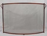 Review Woodfield COP61244-A / Woodfield Antique Copper and Bronze Curved Spark Guard Screen for Fireplace