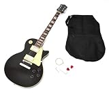 Produkt-Bild: E-Gitarre LP Les Paul Standard Bauart in Schwarz mit Tasche und Ersatzsaiten