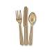 Assorted Plastic Cutlery 24/Pk – Gold