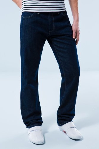 LACOSTE! Straight Low Rise Dark Rinse Denim