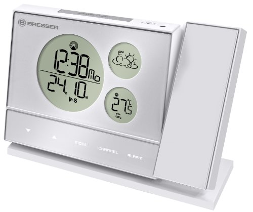 BRESSER Wetterstation BF-PRO - Funkwetterstation mit Wand-/Deckenprojektion und Au&szlig;ensender