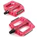 Haro Recycled Plastic BMX Bike Pedals - 9/16 Inch - Red Haro Recycled Plastic BMX Bike Pedals - 9/16 Inch - Red