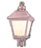 Thomas Kinkade Homestead Outdoor House Lamp Post Light - Honey stained / Slag / Art Glass (Antique Bronze Finish On Solid Brass) Westinghouse