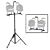 Dual Light Stand for 130 LED Rechargeable Work Light