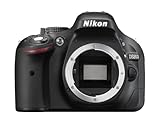 Nikon D5200 SLR-Digitalkamera (24,1 Megapixel, 7,6 cm (3 Zoll) TFT-Display, Full HD, HDMI) nur Geh�use schwarz