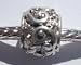 Antique Silver Plated Spacer Bead Fits Pandora Stamped Flowers (1)