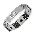 Gentlemens Bracelet Made in Stainless steel. Total item weight 55.6g Length 8in