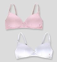 2 Pack - Angel Cotton Rich Padded Non-Wired First Bras