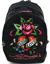 Ed Hardy Bruce Eternal Love Backpack B1BRUETL Black Book Bag