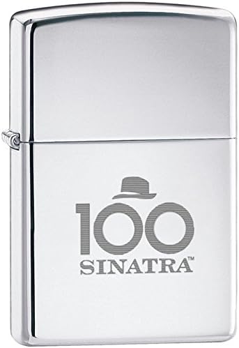 ZIPPO Sinatra 100 Custom High Polish Chrome Windproof Pocket Lighter