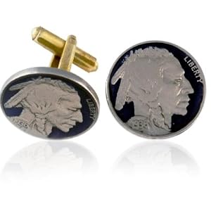 Buffalo Nickel Coin Cuff Links Coin Jewelry