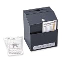 Safco 4232BL Steel Suggestion Box - Black