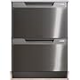 Fisher and Paykel : DD24DCX6 Semi-Integrated Double DishDrawer - Stainless Steel with LCD Display