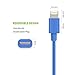 Omars 4ft / 1.2m Lightning 8pin to USB SYNC Cable Charger Cord for Apple iPhone 5 / 5s / 5c / 6 / 6 Plus / 6s / 7 / 7 Plus, iPod touch 5, iPod nano 7, iPad Blue [Apple MFI Certified]