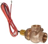 Gems Sensors FS-400 Adjustable Series Bronze Flow Switch, Elbow, Shuttle Type, 2.0 - 8.0 gpm Flow Setting Adjustment Range, 3/4