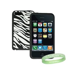 Apple Ipod Touch 8 GB / 32 GB / 64 GB 3rd Generation 3G ( Newest Version ) Zebra Print Silicone Skin Case cover + Vangoddy TM, Live*Laugh*Love wrist band!!!