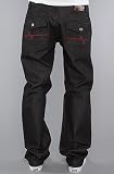 LRG The King Creative True Straight Fit Jeans in Raw Black Wash,Denim for Men