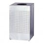 Designer Silhouette Open Top 16-Gallon Trash Receptacle, Stainless Steel URISC14SSPL