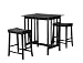 Kitchen Tables | Quality Dining Tables | Casual Dining Tables - Homelegance Scottsdale 3-Piece Counter Table and Stools, Black
