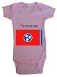TENNESSEE FLAG - Flag-Series - White, Blue or Pink Onesie / Baby T-shirt