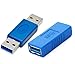 HTTX SuperSpeed USB 3.0 Type-A Male to Male and Female to Female Adapter Bridge Extension Coupler Gender Changer Connector 2-Pack