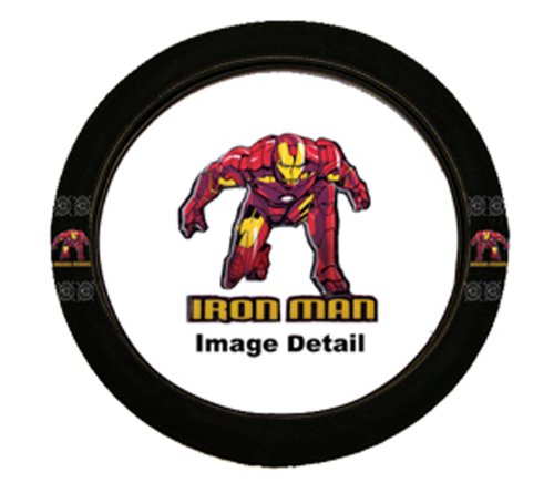  Iron Man Marvel Comics Rubber Car Truck SUV Steering Wheel Cover