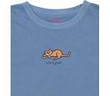 LIFE IS GOOD CAT WOMENS SHORT SLEEVE SHIRT BLUE Perfect for Cat Lovers!