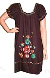 #7611 Cotton Fairy Flower Embroidered Gothic Short Dress