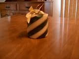 Christmas Candle Green/white 3 Tall