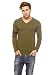 Gritstones Green V T-Shirt-GSFS764OGRNBLK RS.383.00