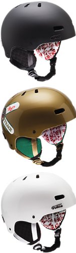 Red Trace Snowboard Helmet, Small (unisex 55-57cm) – white