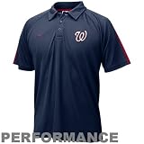 Nike Washington Nationals Navy Blue Scorecard Polo