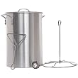 Cajun Cookware Pots With Rack 28 Quart Aluminum Turkey Fry Pot